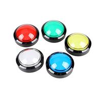 EG STARTS 5x 60mm LED a forma di pulsanti illuminati a cupola per giochi arcade a gettone (ogni colore di 1 pezzo)