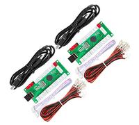 EG STARTS Arcade 2 Player Zero Delay Encoder USB per PC Games Controller Arcade Joystick Pulsanti per PC, MAME, Raspberry Pi, Arcade1Up - 3 uscite di alimentazione rosse (5 pin + Sanwa Style)