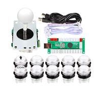 EG starts Encoder di giochi classici Arcade Cabinet Kit USB a PC Joystick Manico + 5 V luci LED Pulsanti per Arcade Gioco PC fai da te Progetto & Mame & Raspberry Pi fai da te parti di fai da te,