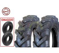 2 PNEUMATICI +CAMERE D'ARIA TRATTORINO 4.00 - 10 GOMME RUOTE COPERTONI MOTOZAPPA