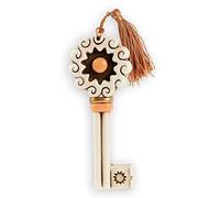 Egan Chiave Collezione Chiavi. Oggetto Realizzato in Ceramica di Colore Bianco e Arancione. Dimensione: 13,5X1,5X5 cm. La referenza è CH16S/2SO