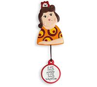 EGAN Formella Sveglio Le Chicche in Ceramica con Magnete da Appendere, 6x9(H) cm