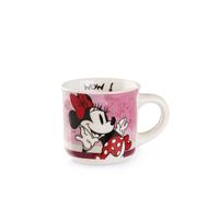Egan Mini tazza da 80 ml, motivo: MICKEY I AM & MINNIE I AM, tazza da collezione in porcellana fine, adatta al microonde e alla lavastoviglie, regalo per gli amanti del caffè e del tè (Minnie Pink)