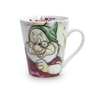 Egan Mug Collezione Disney 7 Nani. Oggetto Realizzato in Porcellana di Colore Bianco e Verde. Dimensione: 10,5X9X12,5 cm. La referenza è PWS21/1DO
