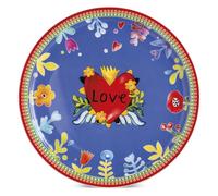 Egan Piatto da portata o pizza Collezione Love cuore rosso diametro 31 cm