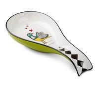 Egan Poggiamestoli Collezione Cocoricò. Oggetto Realizzato in Legno - Ceramica Verde. Dimensione: 21x10 cm. La referenza è 228065