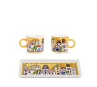 Egan Set 2 Minimug+Vassoio Paese Mio Giallo