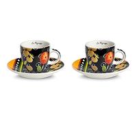 Egan Set 2 tazze caffè Le Pupazze Nere ML 100