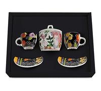 Egan Set 2 tazze caffè + Zuccheriera Le Pupazze Colore Nero