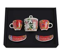 Egan Set 2 tazze caffè + Zuccheriera Le Pupazze Rossa