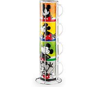 EGAN Set 4 Tazze Impilabili Mickey I am ML.350 + Metalrack