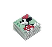 Egan Set di 5 sottobicchieri della collezione MICKEY I AM & MINNIE I AM - Sottobicchieri in ceramica smaltata per protezione della tavola - Accessori da cucina e decorazioni per la casa - Lavare solo