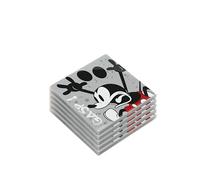 Egan Set di sottobicchieri da 5 pezzi della collezione Topolino I AM & Minnie I AM - Sottobicchieri in ceramica smaltata per protezione tavolo - Accessori per cucina e decorazione domestica - Lavare a