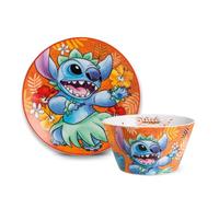 Egan Set Piatto Dessert + Bowl Stitch Arancio