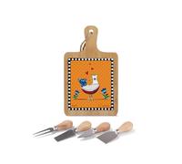 Egan Set Tagliere e Coltelli Formaggio Cocoricò