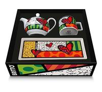 Egan Set Teiera, Tazza Cappuccino e Vassoio Collezione Britto Icons. Oggetto Realizzato in Porcellana Multicolore. La referenza è PBTSET/1CU