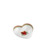 Egan Small Bowl Love - Ciotola a forma di cuore in porcellana Bone China, 17 cm, resistente piatto da portata per cucina, sala da pranzo e snack, stoviglie romantiche per San Valentino, microonde e