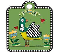 Egan Sottopentola Collezione Cocoricò. Oggetto Realizzato in Ceramica Smaltata di Colore Verde. Dimensioni: 16x18 cm. La referenza è 228036.