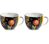 Egan Tazza Colazione Le Pupazze Nera ML 600 (Confezione da 2)