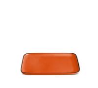 Egan Vassoi collezione Cocoricò. Oggetto realizzato in porcellana di colore arancione. Dimensioni: 21x13 cm. La referenza è 228042.