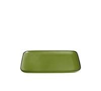 EGAN Vassoi Collezione Cocoricò. Oggetto Realizzato in Porcellana di Colore Verde. Dimensioni: 21x13 cm. La referenza è 228043.
