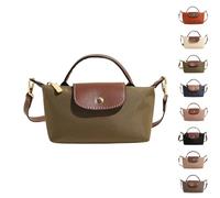 eganten Mini borsa a tracolla da donna, effetto blocco colore, borsa quadrata in tinta unita con tracolla regolabile, borsa a tracolla, verde, taglia unica