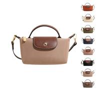 eganten Mini borsa a tracolla da donna, effetto blocco colore, borsa quadrata in tinta unita con tracolla regolabile, borsa a tracolla, cachi, taglia unica