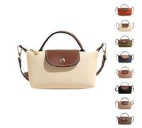 eganten Mini borsa a tracolla da donna, effetto blocco colore, borsa quadrata in tinta unita con tracolla regolabile, borsa a tracolla, beige., taglia unica