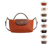 eganten Mini borsa a tracolla da donna, effetto blocco colore, borsa quadrata in tinta unita con tracolla regolabile, borsa a tracolla, Colore: arancione., taglia unica
