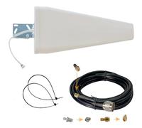 Egasky Antenna 5G/4G LTE/WiFi 12dBi Esterna - Antenna Direzionale Compatibile con Vodafone FWA, WindTre, Iliad, Fastweb e Altri Operatori; Frequenze 700~3700 MHz, Cavi SMA/RP-SMA/TS9, 5 Metri