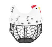 Egg Basket,Eggs Holder Basket, Organizer Storage Wrought Wire Restaura