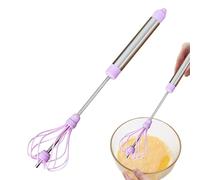 Egg Beater, Semi-Automatic Hand Mixer, Press-Down Manual Whisk for Home Baking, Cooking, Dining Room Use, Gatherings, Restaurants, Beating Eggs, Mixing Batter, and Stirring Soups
