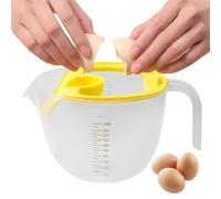 Egg Beating Cup - 1L egg white separator | Measure Liquid Jug With Scale, Egg Yolk Separator, filter measuring cup, Food Grade Measuring Cup With Drain Nozzle For Living Room