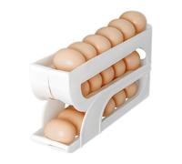 Egg Container, Automatic Rolling Dispenser Rack, Vertical 3 Tier Food