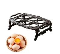Egg Container, Cast Iron Retro Tray, 8.86 X 6.50 X 2.56inch Egg Display Holder | For Christmas Countertop Counter Kitchen Apartment Dormitory Restaurant Farmhouse