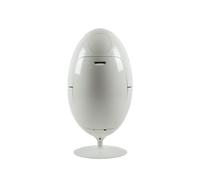 Egg Container for Separated Collection, 54 Litres (3 Compartments of 18 Litres), Indoor or Outdoor Basket, Kitchen Bin, White Design Bin