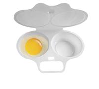 Egg Cooker for Microwave Water Filter + Bowl Double Layer Design, Hard PP,