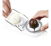 Egg Cutter - 2 In 1 Slicer, Multipurpose Kitchen Tool With Stainless Steel
