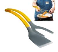 Egg Flipper, 2 in 1 Toaster Tong, Ergonomic Kitchen Tool, 12,05 x 3,31 pollici, Heat Resistant Cooking Utensil, Pack for Frying Bread, Fish, Bistecca, Pancake, Omelets