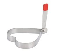 Egg Former | 304 Stainless Steel & Silicone Handle | Non - Stick DIY Omelette Maker for Home/Restaurant/Camping | BPA - Kitchen Tool (Heart Shape)