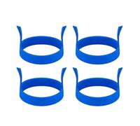Egg Frying Rings Set | Versatile Silicone Egg Molds for Breakfast Perfection | 4-Pack Round Cooking Tools for Pancakes and Sandwiches | Grande aggiunta per Home Cooks and Chefs