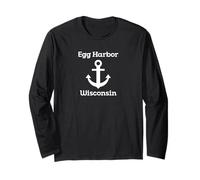 Egg Harbor Wisconsin Anchor Maglia a Manica