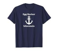Egg Harbor Wisconsin Anchor Maglietta