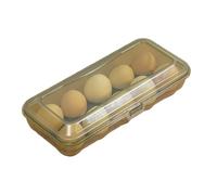 Egg Holder - 27 x 11,5 x 7,5 cm, frigorifero Egg Storage,10 Grids Storage Holder With Lid | Stackable Organizer per Fridge, Grande Capacity Chicken Eggs Contenitore per cucina e organizzazione