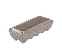 Egg Holder - 27 x 11,5 x 7,5 cm, frigorifero Egg Storage,10 Grids Storage Holder With Lid | Stackable Organizer per Fridge, Grande Capacity Chicken Eggs Contenitore per cucina e organizzazione