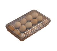 Egg Holder - 27 x 11,5 x 7,5 cm, frigorifero Egg Storage,10 Grids Storage Holder With Lid | Stackable Organizer per Fridge, Grande Capacity Chicken Eggs Contenitore per cucina e organizzazione