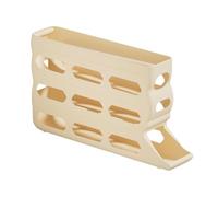 Egg Holder For Fridge - 35.2x7x19.6cm Automatic Egg Rolling Rack | 4 Layers Automatic Rolling Eggs Tray | 30 Capacity Dispenser Anti-Slip Box For Bakery Food Kitchen Farmers Market Picnic Prep RV Comm