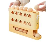 Egg Holder, Kitchen Organisation, Egg Holder For Fridge | Side Fridge Scrolling Eggs Organizer Rack | 3-Layer Counter Storage Kitchen Slanted Tray For Food Preservation Restaurant Apartment Dorms