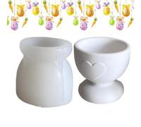 Egg Holder Silicone Mold - Food-Grade 6x6cm | Heart Non-Stick Egg Holder Casting Mold | Cute Resin Mould For Kitchen Baking, Soap, Candle Making, Home Decorations, Dining Table, Pantry Use