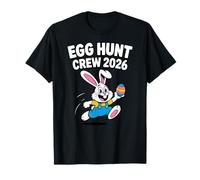 Egg Hunt Crew 2026 Bunny Runny Running Easter Art Maglietta